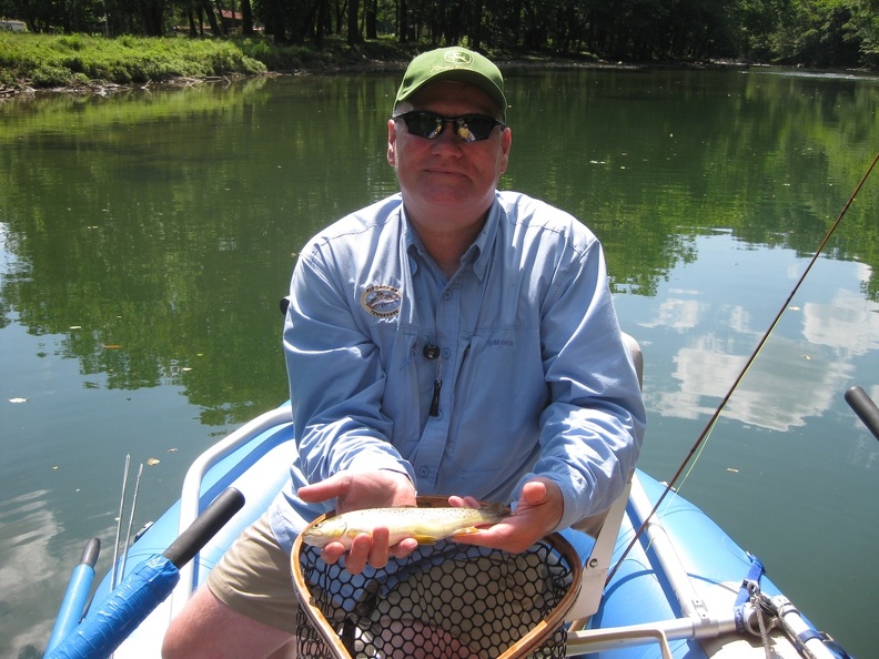 Watauga Float Trip _44_  - Dad completes the Trout Trifecta with a Brown Trout.JPG